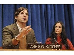 Ashton Kutcher y Demi Moore (Foto: EFE)