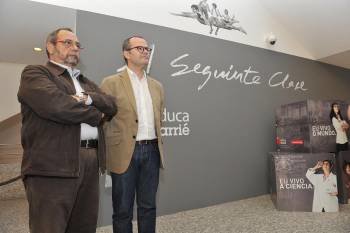 Virxilio Gantes y Jesús Vázquez, en A Coruña. (Foto: MONCHO FUENTES)