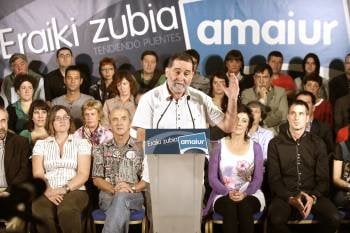 Iñaki Antigüedad, exparlamentario de EH y ahora cabeza de lista de Amaiur por Vizcaya. (Foto: ALFREDO ALDAI)