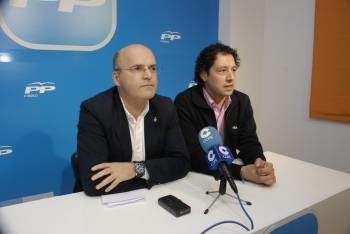 José Manuel Baltar y Moisés Blanco, en la rueda de prensa.