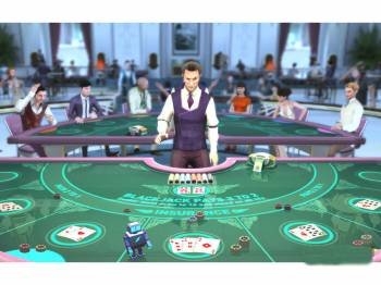 Imagen de una página web de un casino virtual.