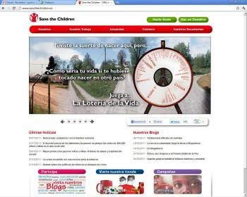 Imagen de la web de la ONG Save The Children, en la cual se puede acceder a la iniciativa (Foto: ARCHIVO)