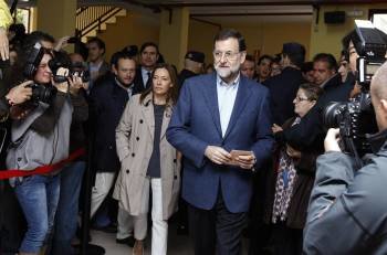 El líder del PP, Mariano Rajoy obtendría la mayoría (Foto: EFE)
