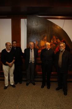 Hervella, González, Martínez-Pedrayo, Marqués y Vidal. (Foto: XESÚS FARIÑAS)