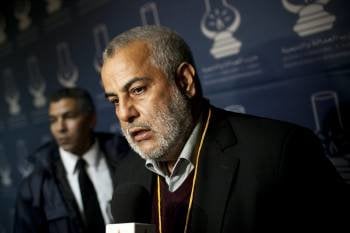Abdelilah Benkiran, lider del PJD, después de una reunión en la sede central del partido en Rabat (Foto: ZACARÍAS GARCÍA)
