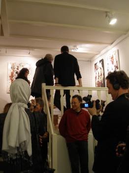 La galería holandesa, durante la inauguración de la muestra.