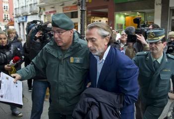 Correa a su llegada al Tribunal de Justicia de Castilla y León