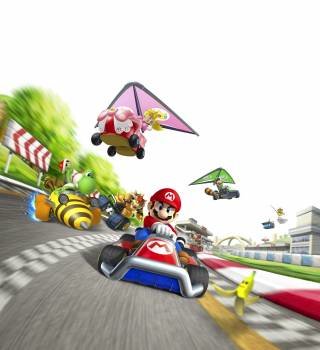 Fotografía facilitada por Nintendo de una imagen de 'Mario Kart 7'. Los videojuegos para la consola portátil Nintendo 3DS copan esta semana los lanzamientos del ocio interactivo (Foto: EFE)