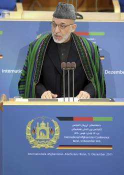 Hamid Karzai, presidente afgano. (Foto: FEDERICO GAMBARINI)
