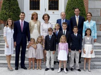 La familia real al completo (Foto: EFE)