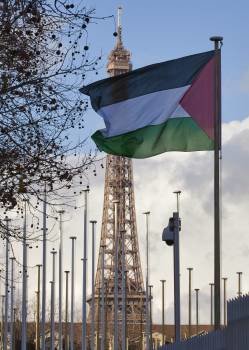 La bandera de Palestina ya ondea en la Unesco (Foto: EFE)