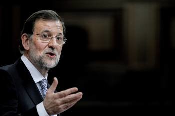 Mariano Rajoy, durante una de sus intervenciones en  jornada de la sesión de investidura. (Foto: JUANJO MARTÍN)