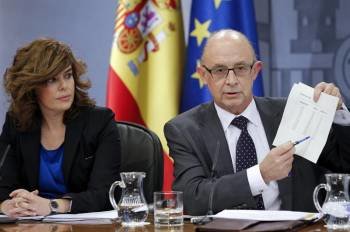 La vicepresidenta del Gobierno, ministra de la Presidencia y portavoz del Gobierno, Soraya Sáenz de Santamaría