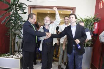 Carlos Príncipe, Antonio Chaves y Gonzalo Caballero. (Foto: ARCHIVO)
