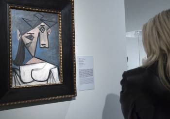 Fotografía archivo del 4 de enero de 2012 que muestra la obra del pintor malagueño Pablo Picasso 'Cabeza de Mujer' (1934),  (Foto: EFE)