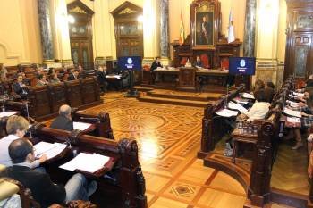 Imagen del pleno municipal en el Concello de A Coruña. (Foto: ANDY PÉREZ GÓMEZ)