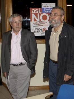 Toxo y Méndez, líderes de CC.OO. y UGT. (Foto: ARCHIVO)