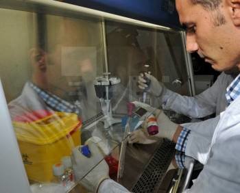 Un investigador en el Centro andaluz de Genómica e Investigación Oncológica (Genyo) (Foto: Archivo EFE)