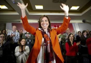 La candidata a la Secretaría General del PSOE, Carme Chacón. EFE