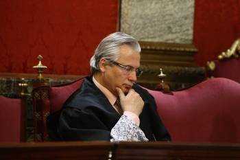 El juez Baltasar Garzón en el banquillo del Tribunal Supremo. (Foto: EP)