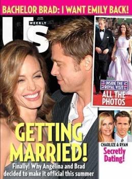 Pitt y Jolie portada de una revista