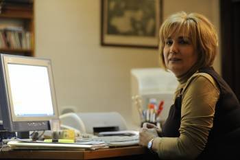 Nora Sola, en su despacho (Foto: MARTIÑO PINAL)
