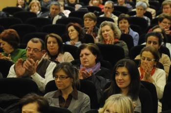Público asistente a la conferencia de Castillo. (Foto: FOTOS: MARTIÑO PINAL)