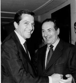 Eulogio Gómez Franqueira, junto a Adolfo Suárez en una imagen de 1980. (Foto: ARCHIVO)