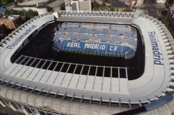 Vista aérea del estadio Santiago Bernabeu (Foto: EFE)