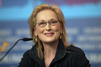  La actriz estadounidense Meryl Streep durante la rueda de prensa de presentación de la película 'La Dama de Hierro'