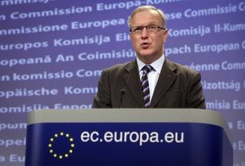 El vicepresidente de la Comisión Europea y comisario de Asuntos Económicos, Olli Rehn. (Foto: JULIEN  WARNAND)