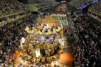  La escuela de samba Unidos da Tijuca participa en el ultimo día de los desfiles de las Escuelas de Samba del grupo especial del carnaval de Río de Janeiro. EFE