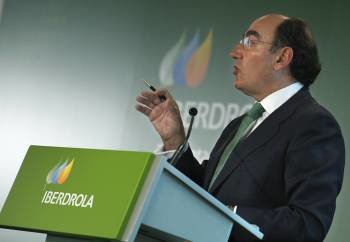Ignacio Sánchez Galán, presidente de Iberdrola, durante la presentación de resultados. (Foto: KOTÉ RODRIGO)