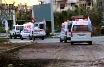 Los bombardeos impidieron la evacuación de los heridos en Homs. (Foto: SANA)