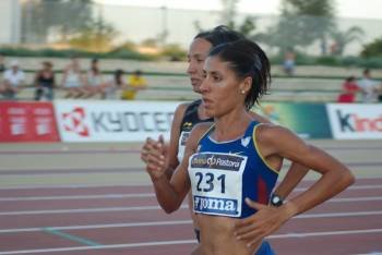 Alessandra Aguilar, durante una competición.
