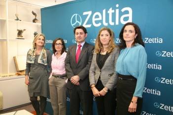 Los directivos de Zeltia presentaron ayer los resultados.