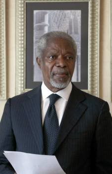 El enviado de la ONU, Kofi Annan. (Foto: Y. BADAWI)