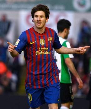  Lionel Messi en la última jornada de Liga. Foto: Alberto Aja