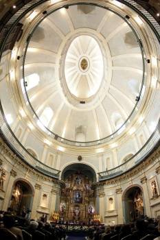 Vista del recién restaurado Oratorio de San Felipe Neri de Cádiz durante el acto de homenaje con el que se celebra hoy, lunes 19 de marzo de 2012, el bicentenario de la Constitución de 1812 (Foto: EFE)