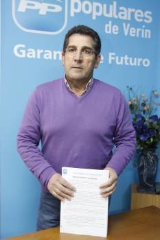 Manuel Cardoso, en la sede del PP. (Foto: X. F.)