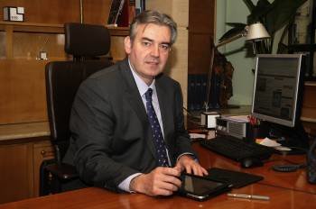 José Luis Abelleira en la sede de las oficinas de EVO en Madrid (Foto: Baffypress)
