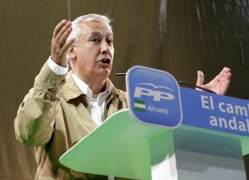 El presidente del PP en Andalucia y candidato a la presidencia del Gobierno de Andalucia, Javier Arenas (Foto: EFE)