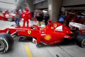 El piloto español Fernando Alonso de Ferrari