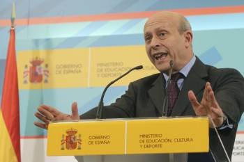 El ministro de Educación, José Ignacio Wert, durante una rueda de prensa. (Foto: KIKO HUESCA)