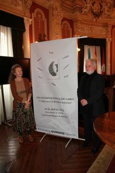 Ana Garrido y Juan Queral Blanch, antes de la presentación. (Foto: JOSÉ PAZ)
