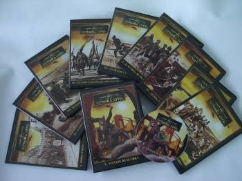 Carátulas de la colección de DVD's 'La gran historia de la Guerra Civil'. (Foto: ARCHIVO)