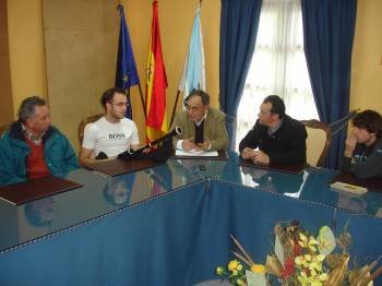 Méndez, Alonso, Foxo, Álvarez y Sarria, en la presentación. (Foto: J.C.)