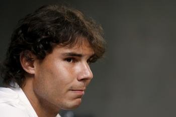  El tenista español Rafael Nadal durante la rueda de prensa ofrecida hoy (Foto: EFE)