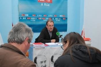 Luis Fernández Gudiña, en la rueda de prensa.