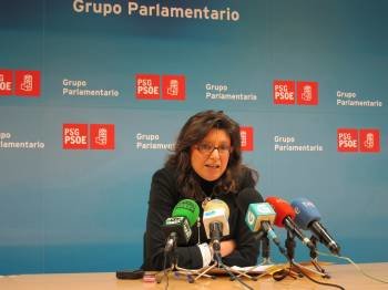 María Caride, en una comparecencia ante los medios de comunicación, en Santiago. (Foto: ARCHIVO)